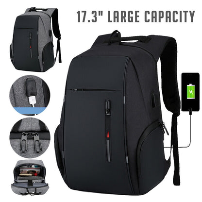 Anti-Theft Laptop Backpack USB Charging Waterproof Travel Bag