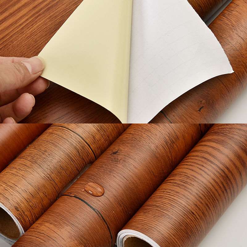 80CM Wide Wood Grain Vinyl Kitchen Countertop Contact Paper