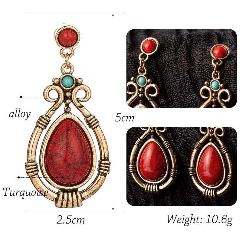 Bohemian Natural Stone Drop Earrings Australia Dealbest