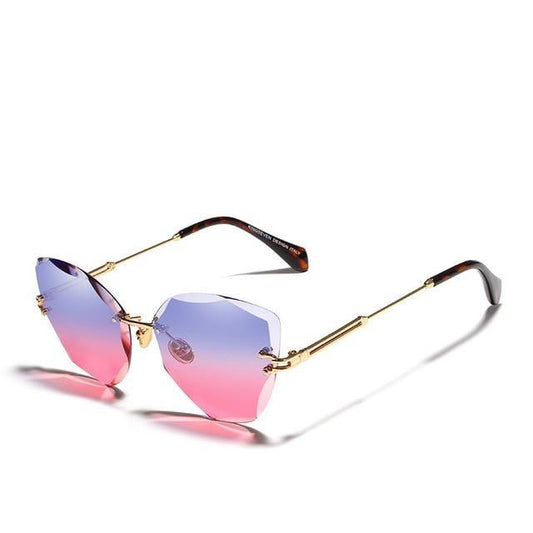 Rimless Vintage Gradient Lens Women's Sunglasses Australia Dealbest