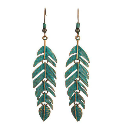 Long Leaf Dangle Drop Earrings Australia Dealbest