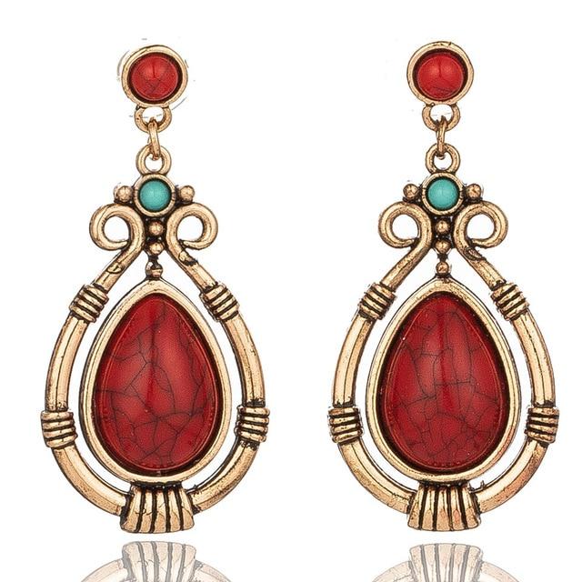 Bohemian Natural Stone Drop Earrings Australia Dealbest